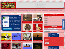 Tablet Screenshot of myscarygames.com